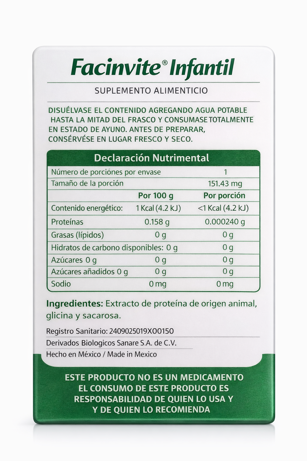 Facinvite® Infantil – Pack de 5 Unidades | Apoyo al Sistema Inmunológico